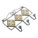 Forest Green Yellow Flower Tiles Hooks